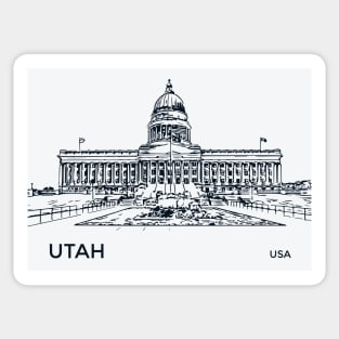 Utah State USA Sticker